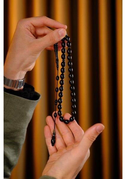 Master Bekir Deveci Oyma Imame Beyzi Model Abanoz Ağacı Tesbih fırsatları