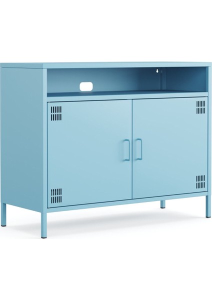 Pera Tv Ünitesi, Tv Dolabı,2 Kapaklı, Açık Raflı 100,50 x 40 x 79,50 cm