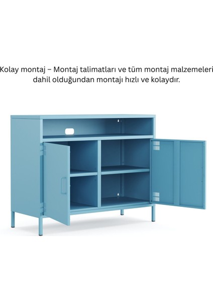 Pera Tv Ünitesi, Tv Dolabı,2 Kapaklı, Açık Raflı 100,50 x 40 x 79,50 cm indirimleri