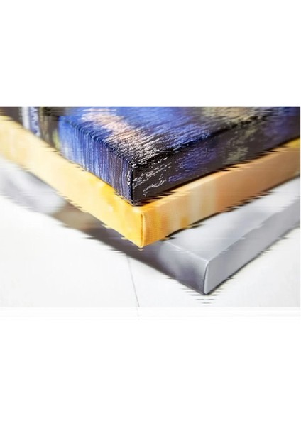 Renkli Nehir ve Orman Manzaralı Kanvas Tablo, Doğa Severler Için Güzel Dekorasyon.