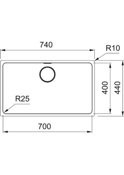 Myx 110-70 Inox Mythos Tezgah Altı Eviye fiyatları