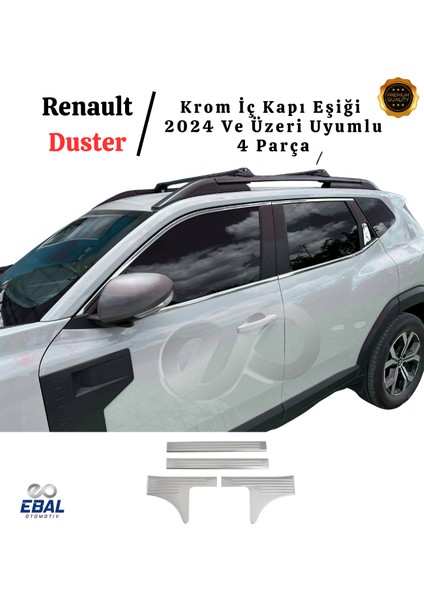 Renault Duster 2024 Üzeri Için Krom Iç Kapı Eşiği 4 Kapı Paslanmaz Çelik fiyatları