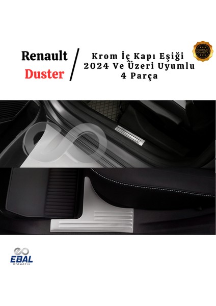 Renault Duster 2024 Üzeri Için Krom Iç Kapı Eşiği 4 Kapı Paslanmaz Çelik fırsatları