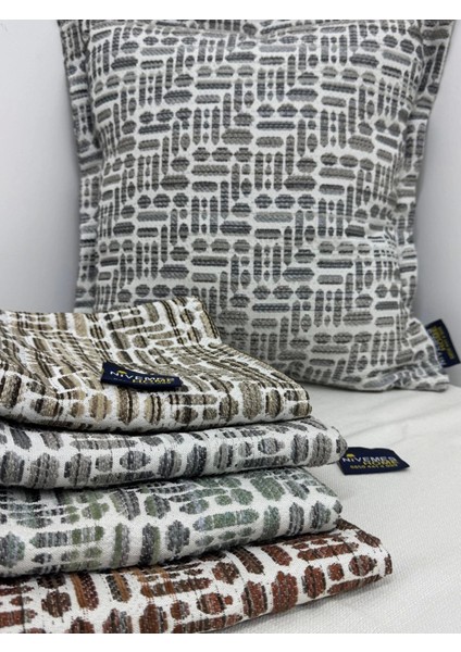 Nivemeshome Kırlent Kılıfı 45X45 Lisa 04 Gri