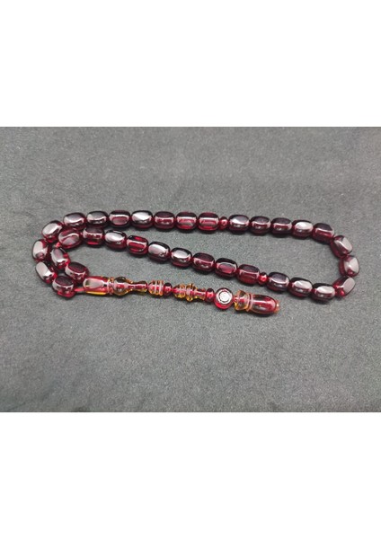 Isa Balkaya Usta Eseri Şenalp Model Faseta Kesim Eski Usul Havşalı Ateş-I Kehribar Sertifikalı 8298