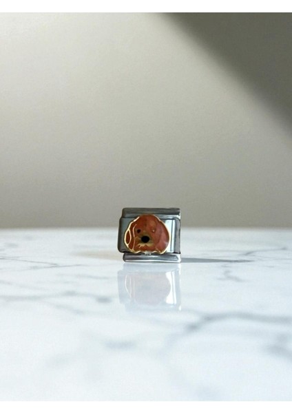 Köpek Desenli Italyan Bileklik Uyumlu Charm