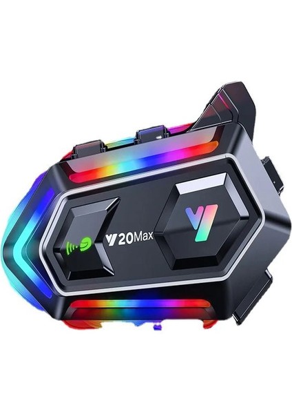 Y2-Max Ipx6 Su Geçirmez Rgb Bluetooth 5.3 Kask Kulaklığı – Intercom & Gürültü Engelleme Özellikli