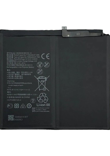 Matepad 10 BAH3-W09 Batarya Pil