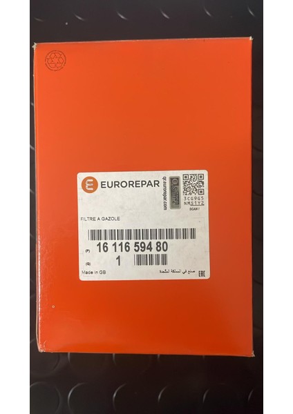 1611659480 Yakıt Filtresi EURO5/301/308/407 1.6hdi