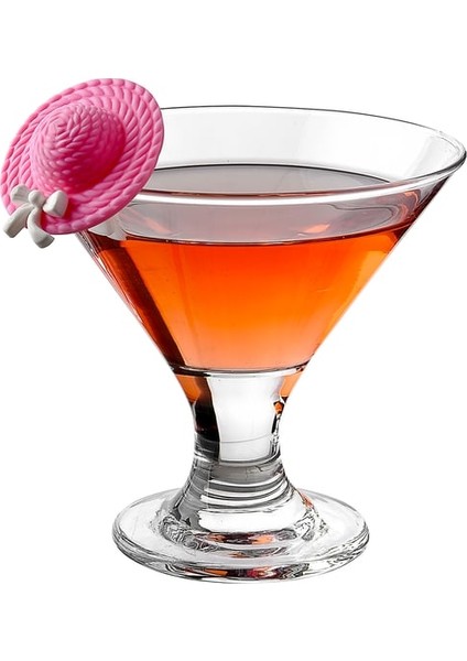 Plastik Şapka Bardak Işaretleyici Renkli 6'lı Paket