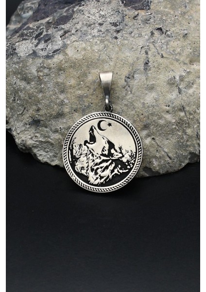 Kolye Ucu Ay Yıldızlı - Ay Yıldız - Kurt 925 Ayar Gümüş 902152 fiyatları