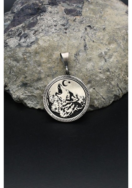 Kolye Ucu Ay Yıldızlı - Ay Yıldız - Kurt 925 Ayar Gümüş 902152 modelleri