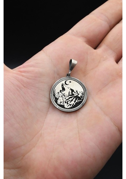 Kolye Ucu Ay Yıldızlı - Ay Yıldız - Kurt 925 Ayar Gümüş 902152 fırsatları