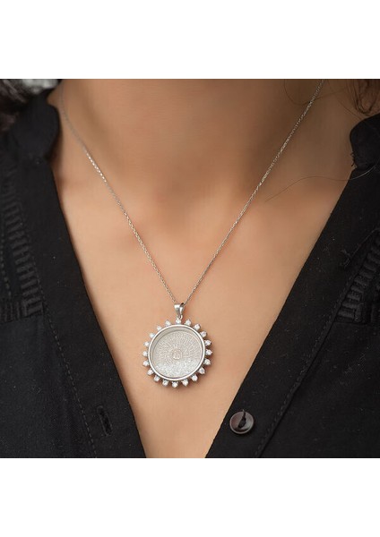 Esmaul Husna Yazılı 925 Ayar Gümüş Kolye