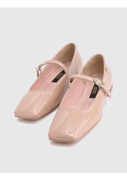 Meter Rugan Deri Bej Kadın Babet fiyatları