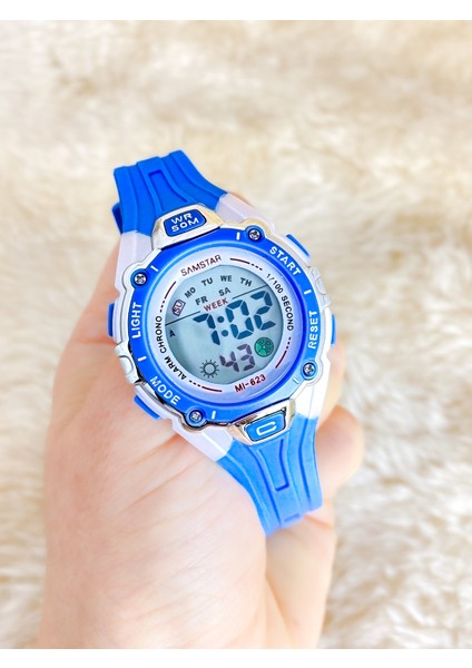 Alarmlı-Işıklı-Kronometreli-5 Atm Su Geçirmez-Hediyelik Çocuk Kol Saati fırsatları