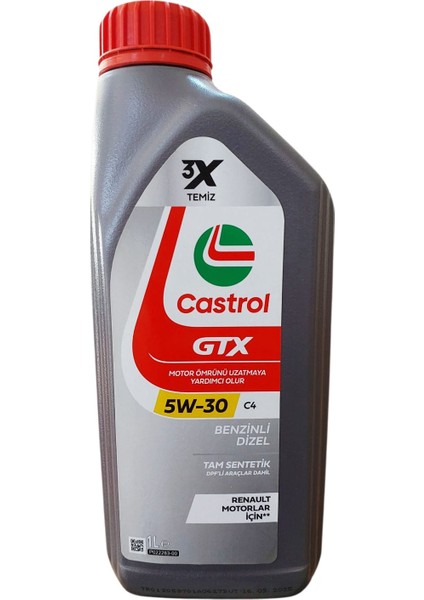 Gtx 5W-30 C4 Tam Sentetik Motor Yağı 1 L Ü.T:16.03.2025