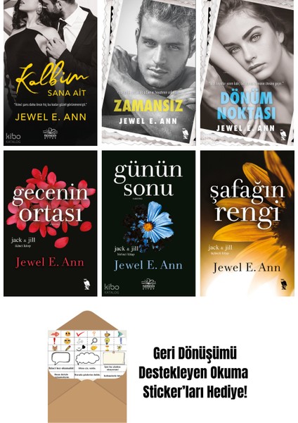 Jewel E. Ann 6 Kitap Seti + Okuma Sticker'ları
