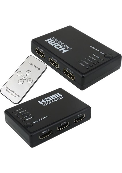 PM-8342 5 Giriş 1 Çıkış Hdmı 2.0 4K@60Hz Switcher Toplayıcı Kumandalı