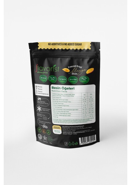 Dondurularak Kurutulmuş Mango Dilimleri 20 gr 2'li Paket modelleri