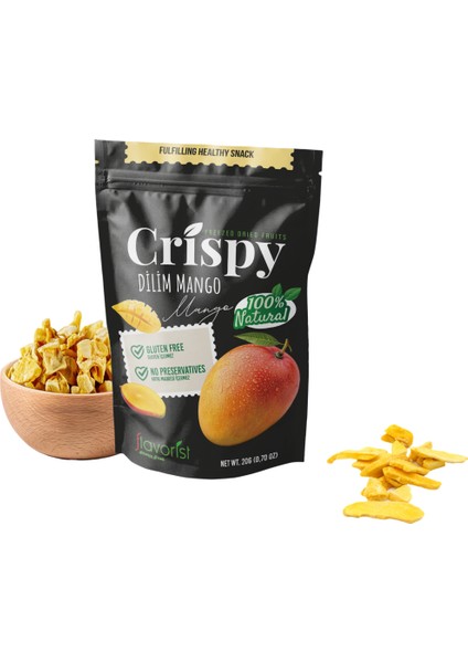 Dondurularak Kurutulmuş Mango Dilimleri 20 gr 2'li Paket fırsatları