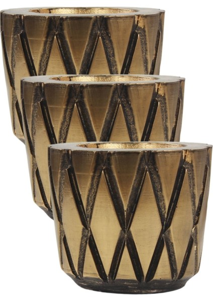 El Yapımı Saksı Seti Premium Kalite 3 Adet Dekoratif Saksı Baklava fırsatları