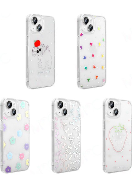 Apple iPhone 14 Kılıf Şeffaf Figürlü Folk Sert Kapak fırsatları