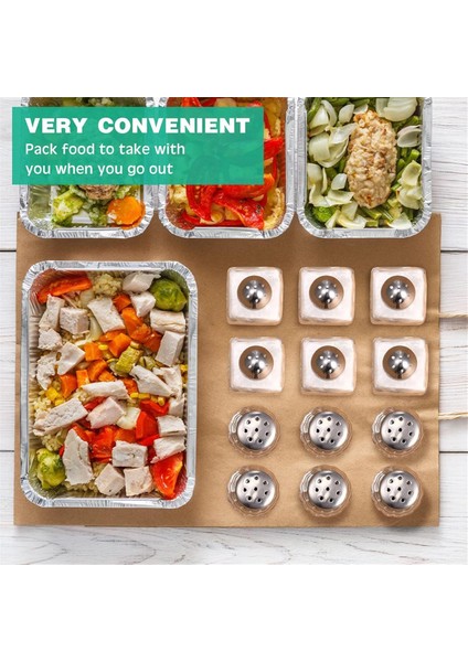 Mini Tuz ve Biber Shakers Temiz Baharatlar Shakers Tiny Spice Shakers Şeffaf Baharat Sarmalayıcıları Gümüş (Yurt Dışından) fırsatları