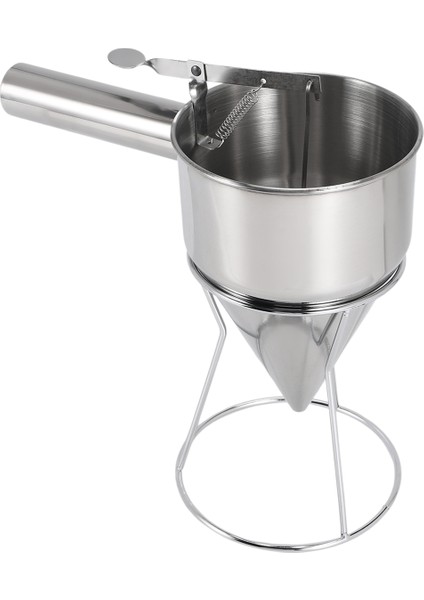 Paslanmaz Çelik El Huni Dispenser Ahtapot Peletleri Huni Aleti Elle Tutulan Meyilli Ayırıcı (Yurt Dışından)