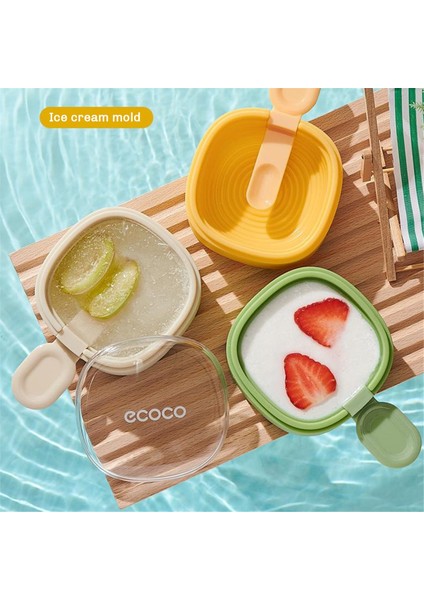 Ecoco Yeni Yaratıcı Çok Katmanlı Dondurma Kalıp, Popsicle Kalıp, Çok Katmanlı Popsicle Kalıp, Yeniden Kullanılabilir Popsicle Kalıpları Sarı (Yurt Dışından) fiyatları