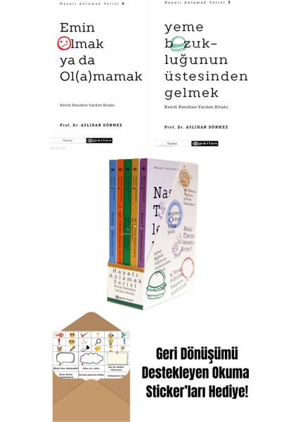 Aslıhan Dönmez 3 Kitap Seti + Okuma Sticker'ları