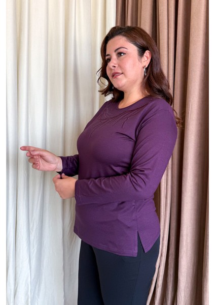 Kadın Taşlı Nakışlı Bluz 12 fiyatları