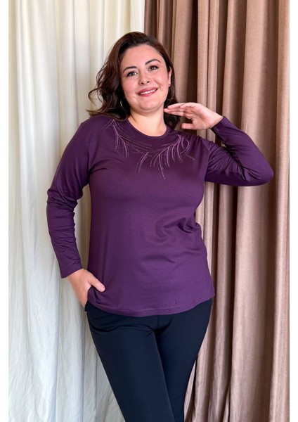 Kadın Taşlı Nakışlı Bluz 12 modelleri