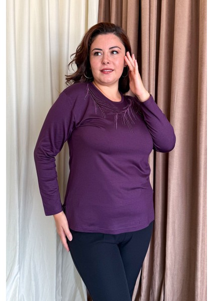 Kadın Taşlı Nakışlı Bluz 12 indirimleri