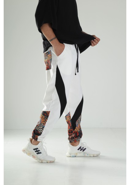 Etnik Desenli Gabardin Jogger Pantolon fiyatları