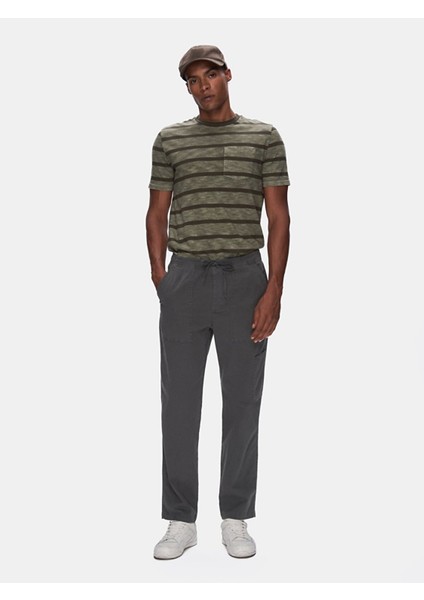Düz Paça Gabardin Antrasit Pantolon