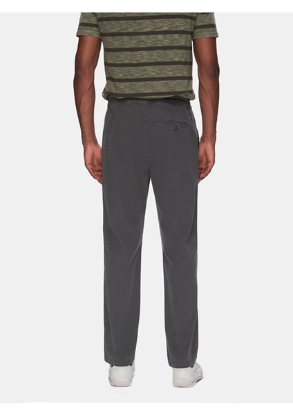 Düz Paça Gabardin Antrasit Pantolon modelleri