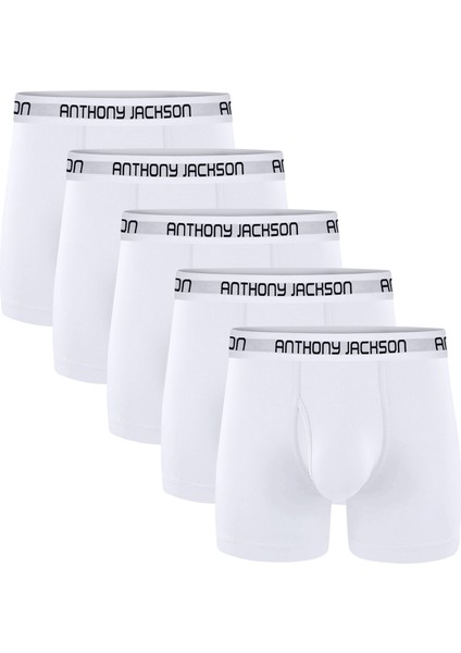 Likralı 5'li Kutu Premium Uzun Paçalı Erkek Boxer Shadowline