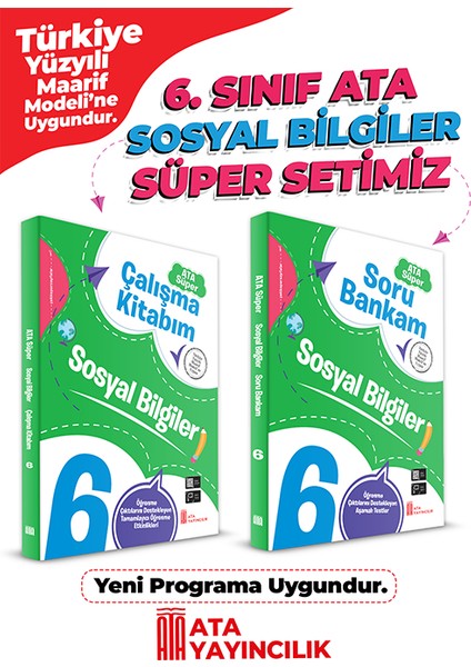 6. Sınıf Sosyal Bilgiler Süper Set (Soru Bankam + Çalışma Kitabım