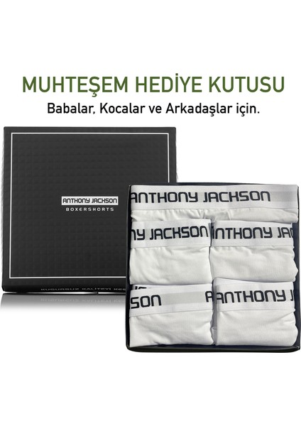 Likralı 5'li Kutu Premium Uzun Paçalı Erkek Boxer Shadowline indirimleri