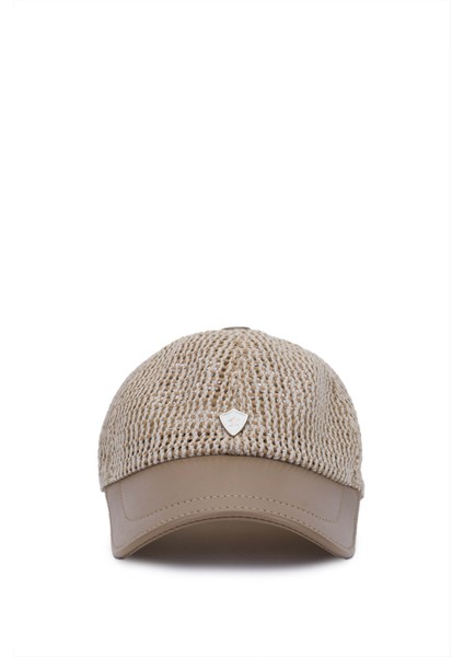 Erkek Deri & Tekstil Bej Hasır Beyzbol Şapka 524 1141 Spk Y25 Bej Hsr/dr fiyatları