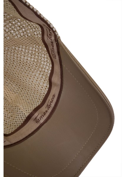 Erkek Deri & Tekstil Bej Hasır Beyzbol Şapka 524 1141 Spk Y25 Bej Hsr/dr indirimleri