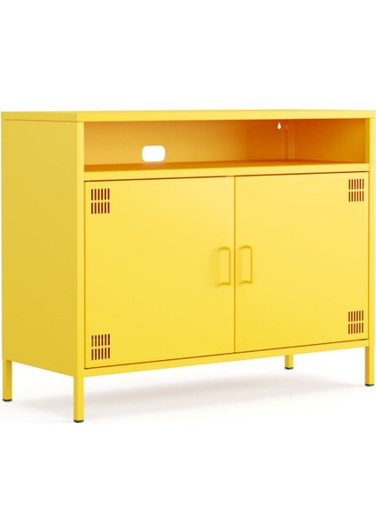 Pera Tv Ünitesi, Tv Dolabı,2 Kapaklı, Açık Raflı 100,50 x 40 x 79,50 cm