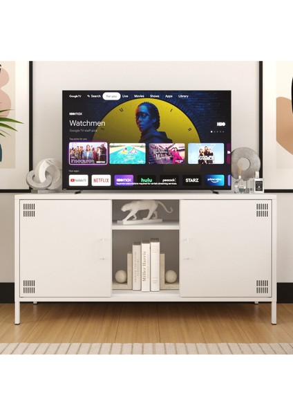 Pera Tv Ünitesi, Tv Dolabı,2 Kapaklı, Açık Raflı 130,50 x 40 x 64,50 cm fiyatları