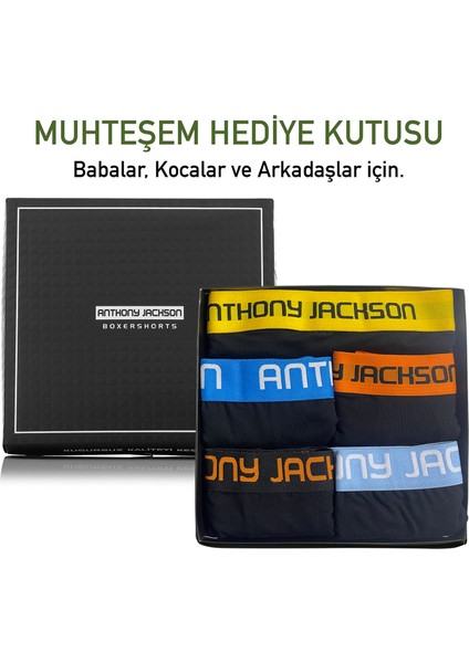 Likralı 5'li Kutu Premium Uzun Paçalı Erkek Boxer Shadowline fırsatları