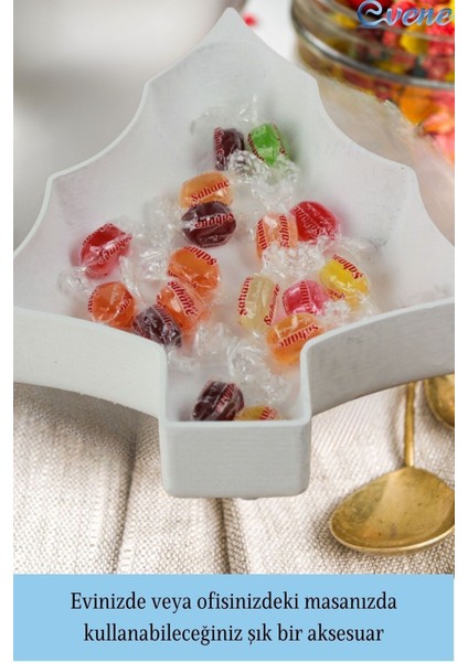 Şekerlik Sunumluk Drajelik Dekoratif Tabak Ağaç Model