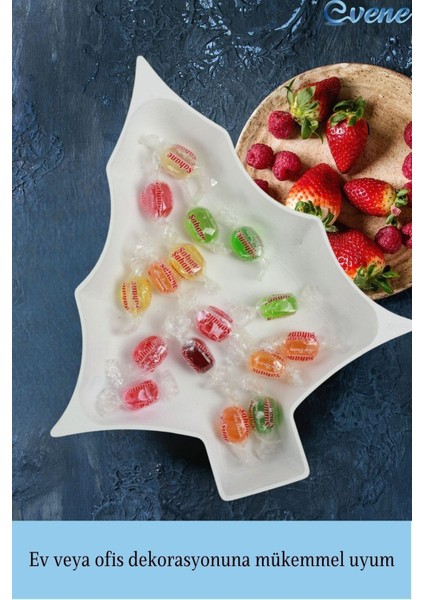 Şekerlik Sunumluk Drajelik Dekoratif Tabak Ağaç Model