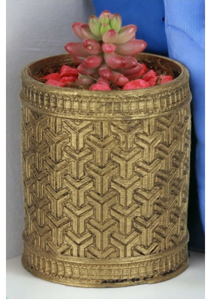 El Yapımı Saksı Dekoratif Saksı Küçük Boy Model 42 fırsatları