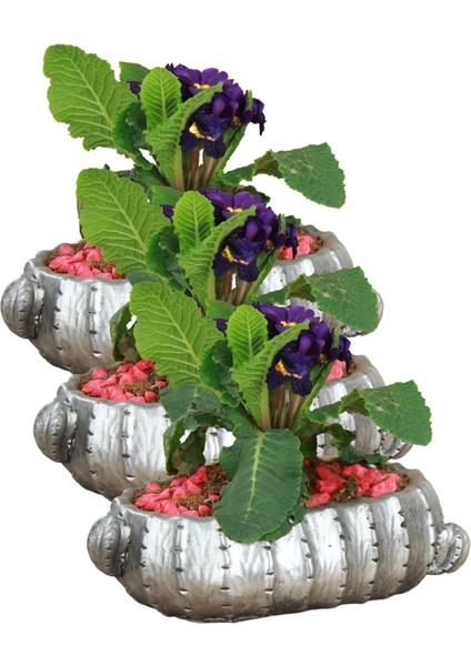 El Yapımı Saksı Seti Premium Kalite 3 Adet Dekoratif Saksı Model 3 fırsatları