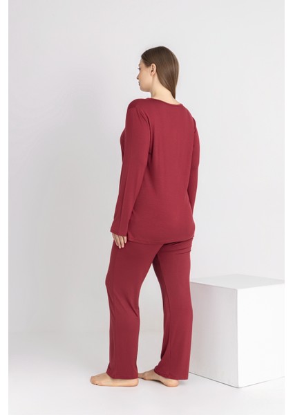 Kadın Battal Viskon Uzunkol Pijama Takım C840-205 fiyatları